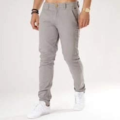 Top 10 ✔️ Pantalon Chino 20703472 Gris de Blend ⭐
