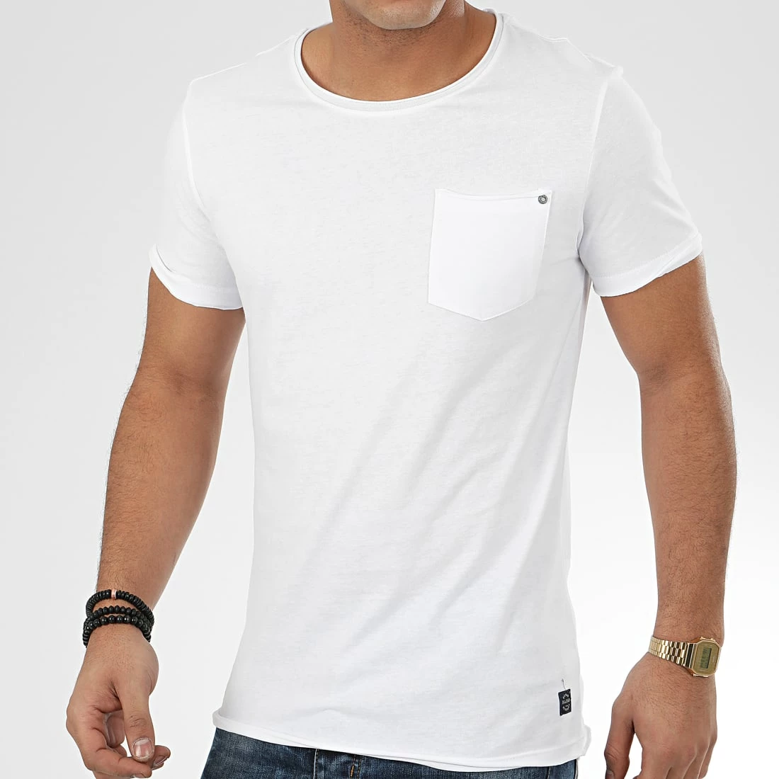 Le moins cher 👏 Tee 👕 Shirt Poche 20709766 Blanc de Blend ✔️