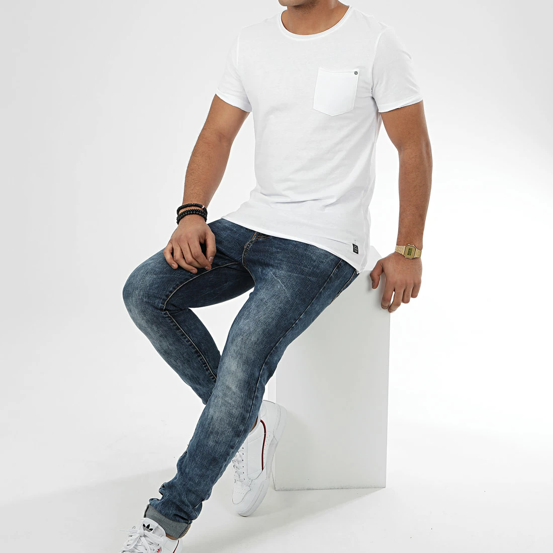 Le moins cher 👏 Tee 👕 Shirt Poche 20709766 Blanc de Blend ✔️ – Image 3