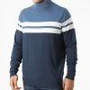 Meilleur prix 🌟 Pull Col Roulé 20713090 Bleu Marine Blanc de Blend ✔️