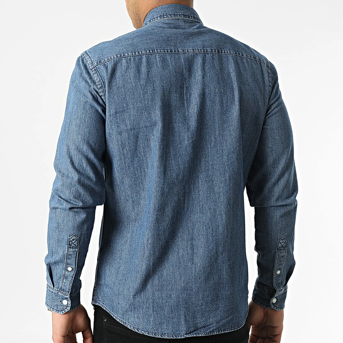 Acheter 🔥 Chemise Jean A Manches Longues Nantes 20713192 Bleu Denim de Blend 🌟 – Image 4