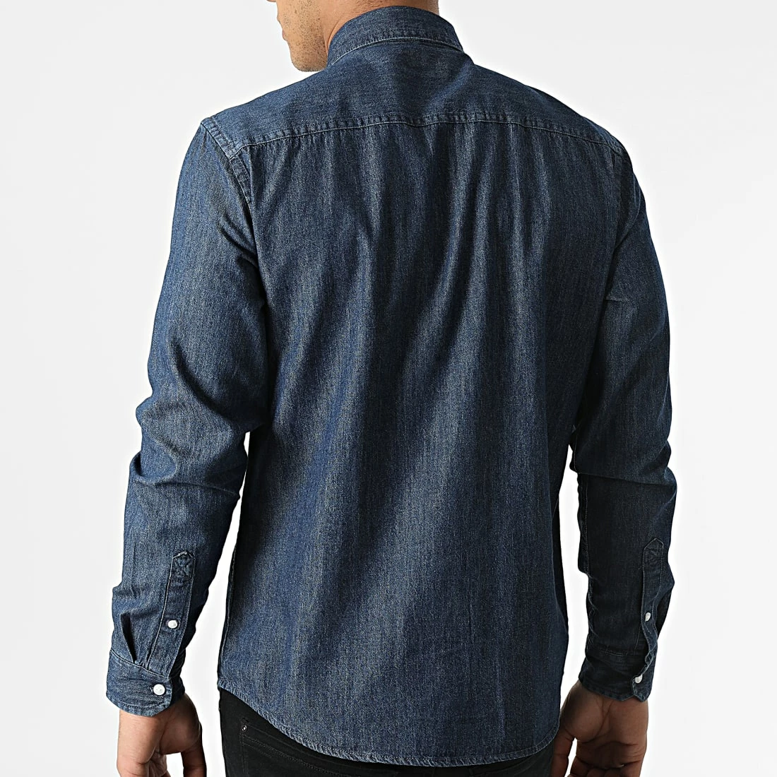 De gros 🔥 Chemise Jean A Manches Longues Nantes 20713192 Bleu Denim de Blend 🧨 – Image 4