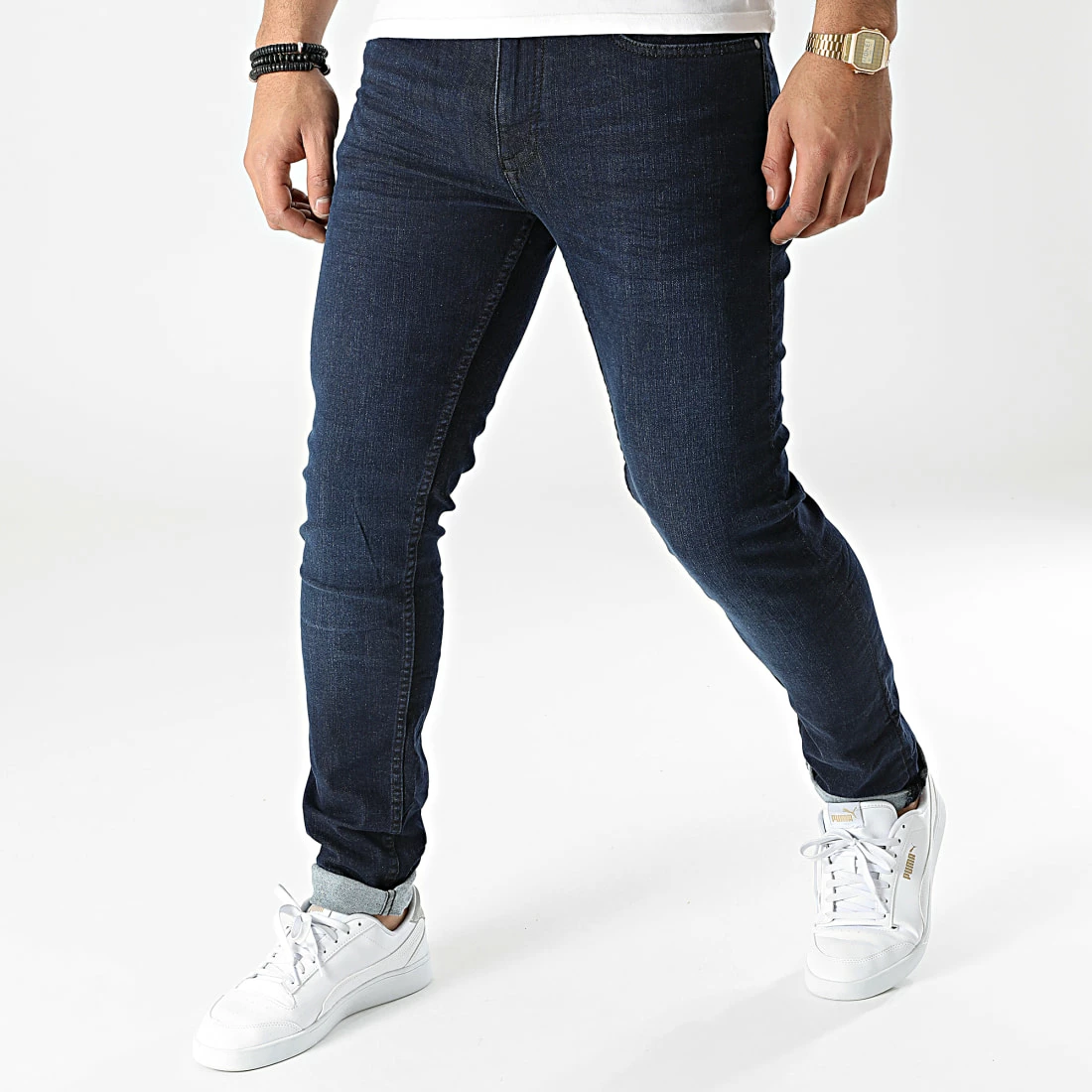 De gros ⌛ Jean Slim Jet 20712999 Bleu Denim de Blend ❤️