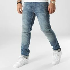 Nouveau 👍 Jean Slim Jet 20712999 Bleu Denim de Blend ✨