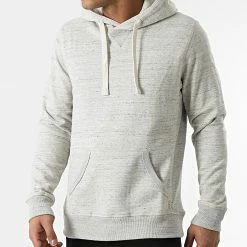 Remise 🔥 Sweat Capuche Nap 20706980 Beige Chiné de Blend 🤩