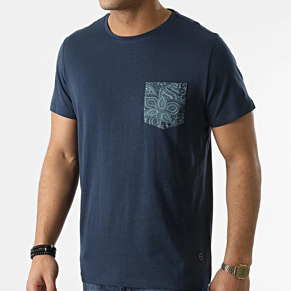 Top 10 🥰 Tee 👚 Shirt Poche 20713221 Bleu Marine Bandana de Blend 😀