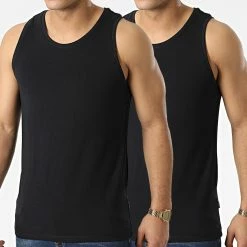 Meilleur prix 😀 Lot De 2 Débardeurs Jake 20713645 Noir de Blend 🤩