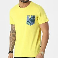 Meilleur prix 🎁 Tee 👚 Shirt Poche Floral 20713774 Jaune de Blend 🥰