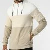 Offres 🤩 Sweat A Col Zippé Capuche 20713810 Beige de Blend 😉