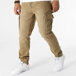 Meilleure vente 😍 Pantalon Cargo Blizzard Vert Kaki de Blend 🔔