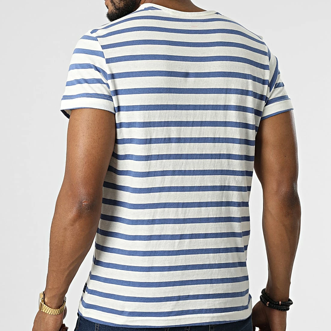 Sortie 👏 Tee 👚 Shirt 20713760 Blanc Bleu de Blend 😀 – Image 4