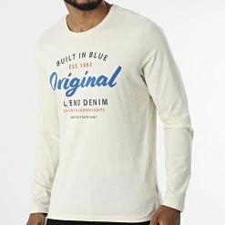 Acheter 👏 Tee 👚 Shirt Manches Longues 20714933 Beige de Blend 😀