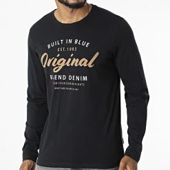 Remise 😍 Tee 👕 Shirt Manches Longues 20714933 Noir de Blend ❤️