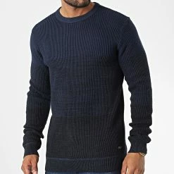 De gros đ Pull 20714349 Bleu Marine Chiné de Blend âïž