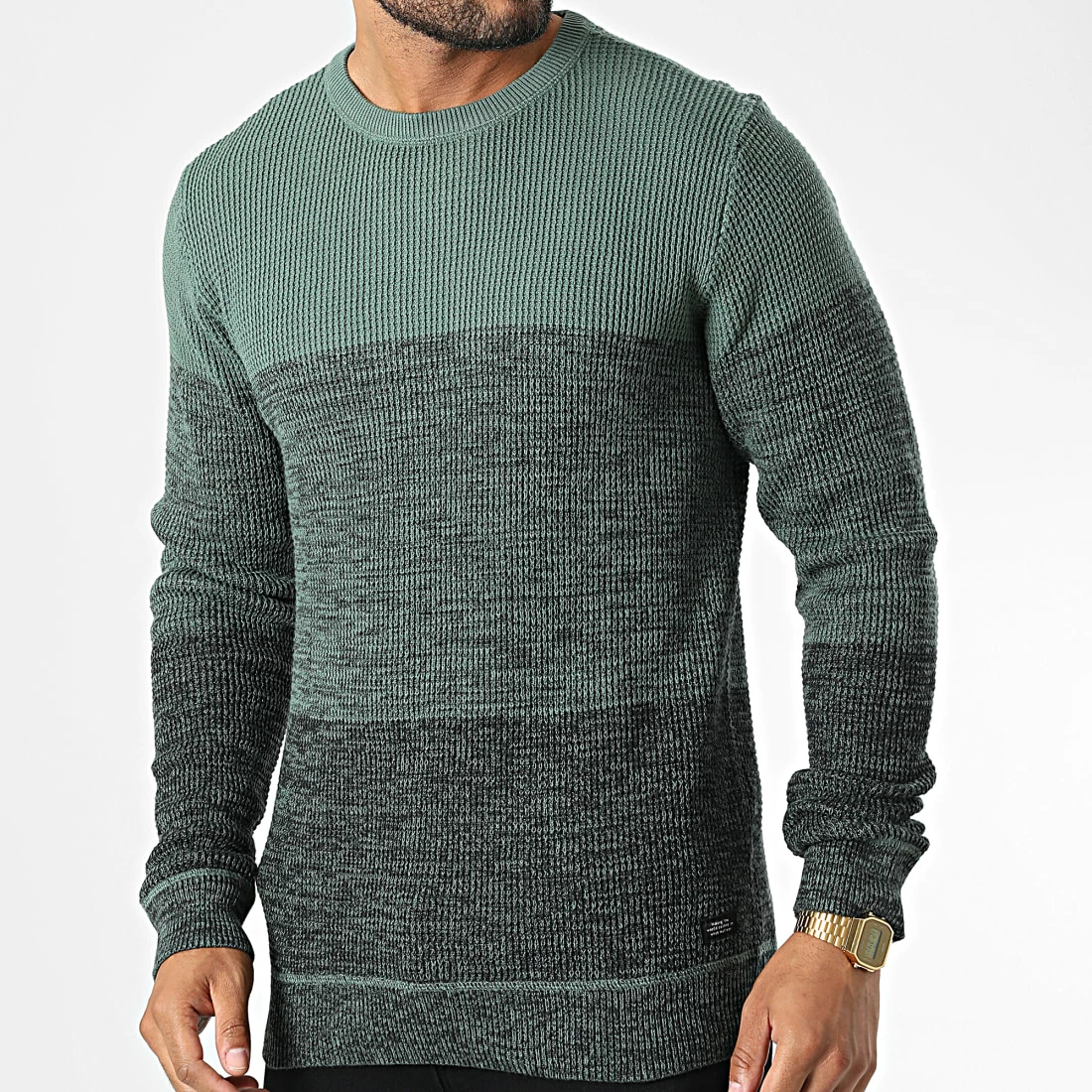 Budget 👏 Pull 20714349 Vert Chiné de Blend ✨