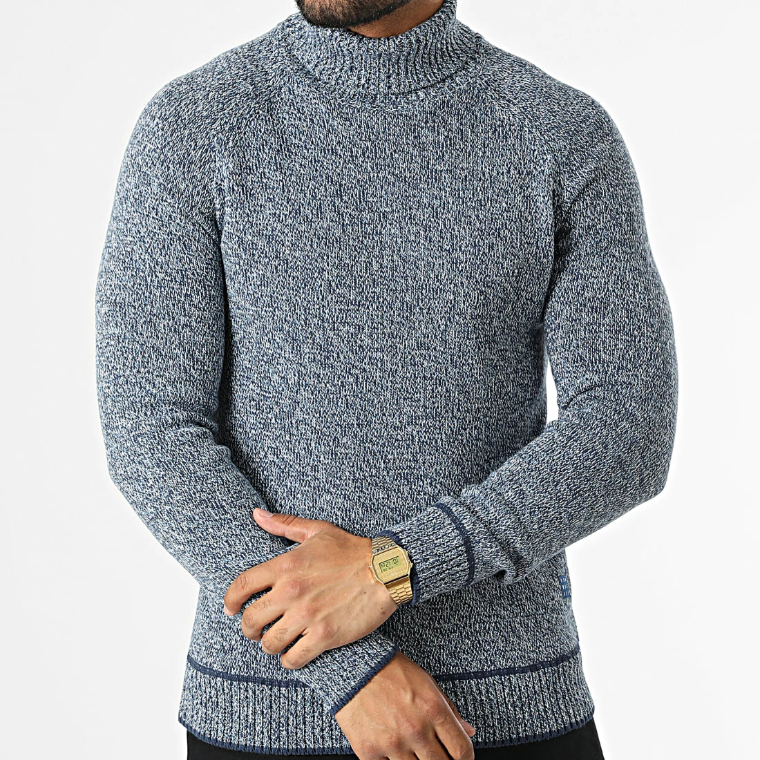 Les meilleures critiques de ❤️ Pull Col Roulé 20714599 Bleu Clair Chiné de Blend 😀 – Image 3