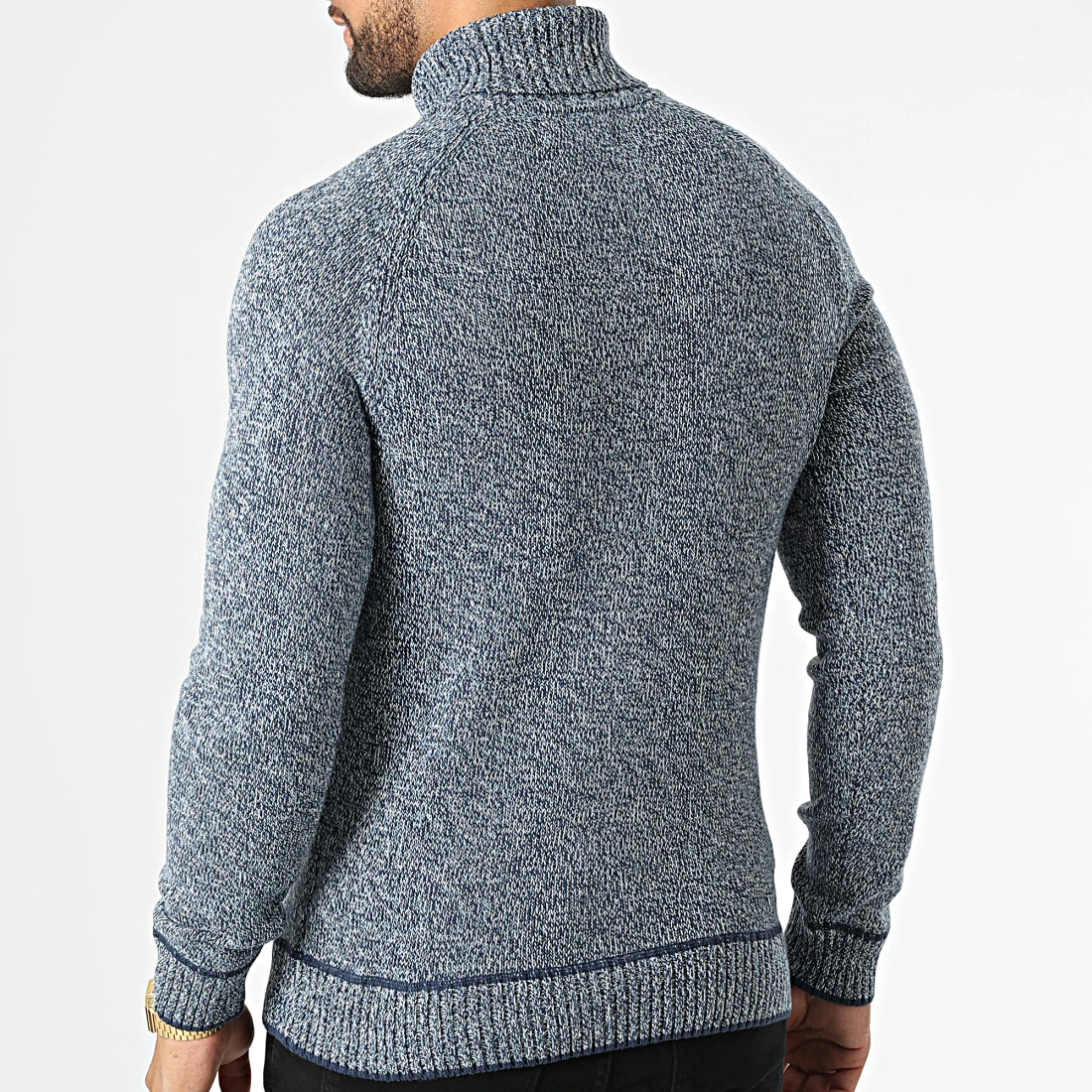 Les meilleures critiques de ❤️ Pull Col Roulé 20714599 Bleu Clair Chiné de Blend 😀 – Image 4