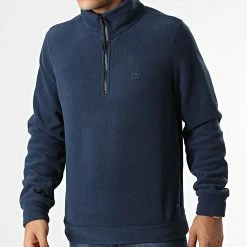 Tout neuf 🌟 Sweat Polaire Col Zippé 20714314 Bleu Marine de Blend 🤩