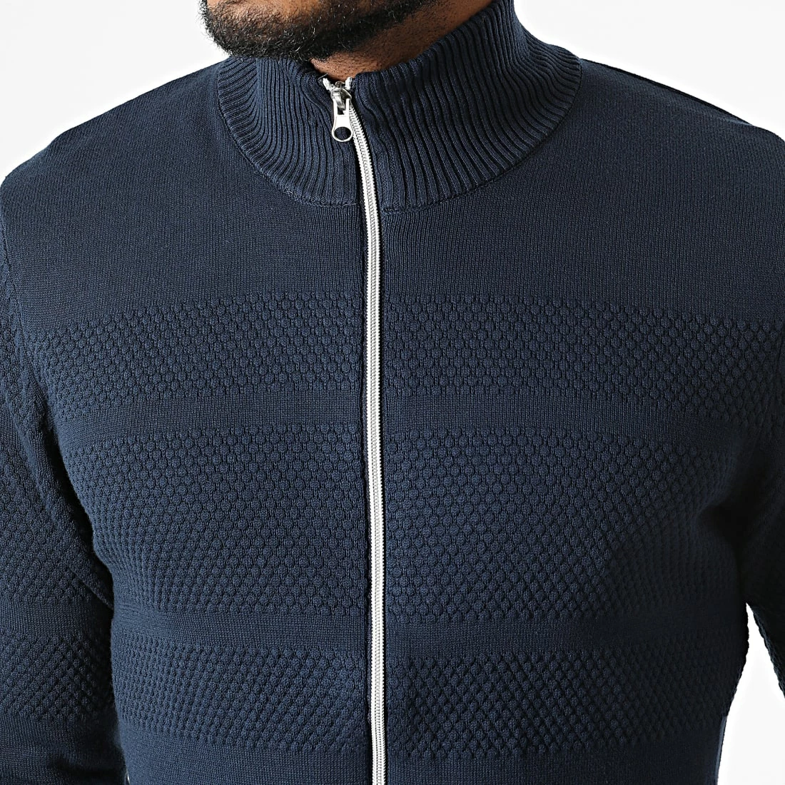 Nouveau đ„ Pull Zippé 20714345 Bleu Marine de Blend âš â Image 2