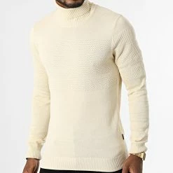 Top 10 ✨ Pull Col Roulé 20714346 Beige de Blend 🤩