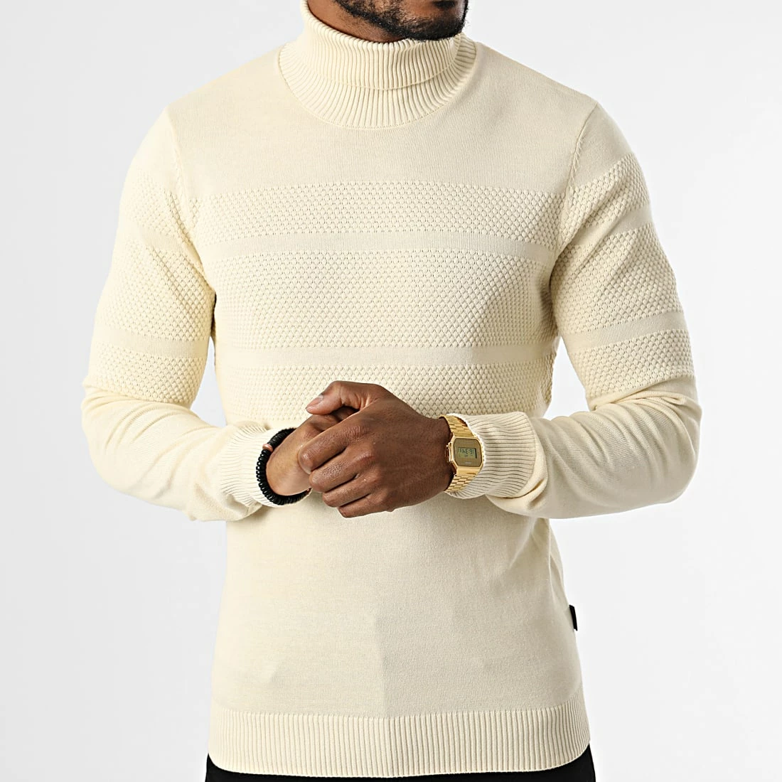 Top 10 ✨ Pull Col Roulé 20714346 Beige de Blend 🤩 – Image 3