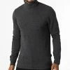 Offres ⭐ Pull Col Roulé 20714346 Gris Anthracite Chiné de Blend ✔️