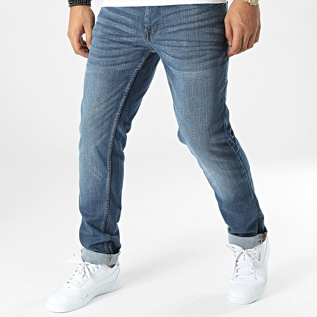 Sortie 💯 Jean Regular Fit Twister 20714882 Bleu Denim de Blend 👍