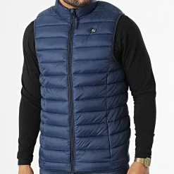 De gros 🔔 Doudoune Sans Manches 20712463 Bleu Marine de Blend ✨