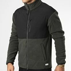 Le moins cher 😍 Veste Polaire Zippée 20714278 Vert Kaki Noir de Blend 🤩