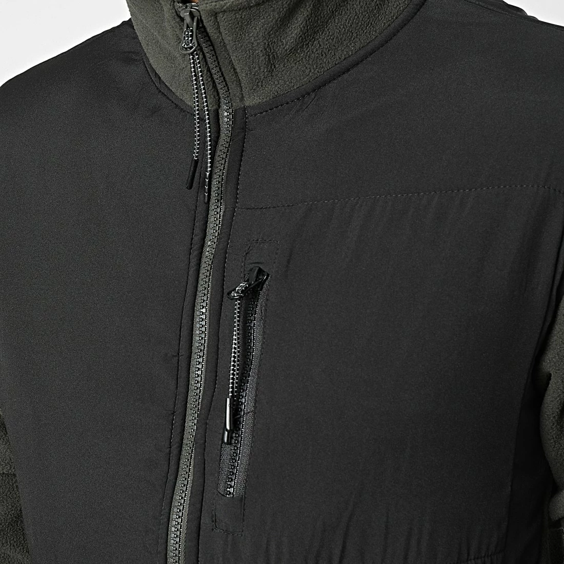 Le moins cher 😍 Veste Polaire Zippée 20714278 Vert Kaki Noir de Blend 🤩 – Image 2