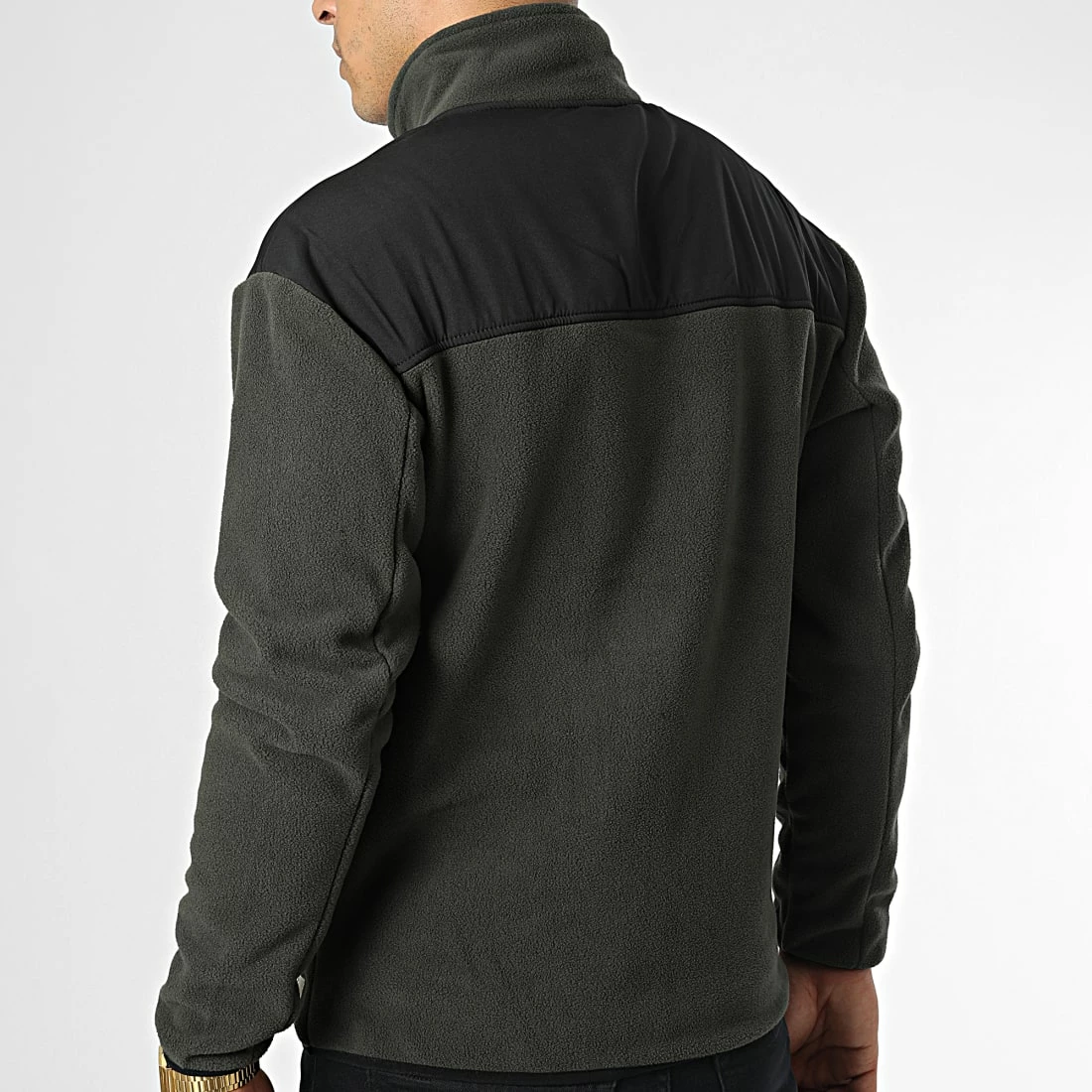 Le moins cher 😍 Veste Polaire Zippée 20714278 Vert Kaki Noir de Blend 🤩 – Image 4