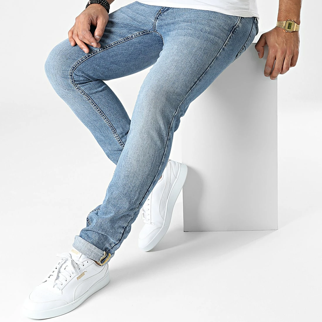 Budget ✨ Jean Slim Twister 20706349 Bleu Denim de Blend 🧨 – Image 3