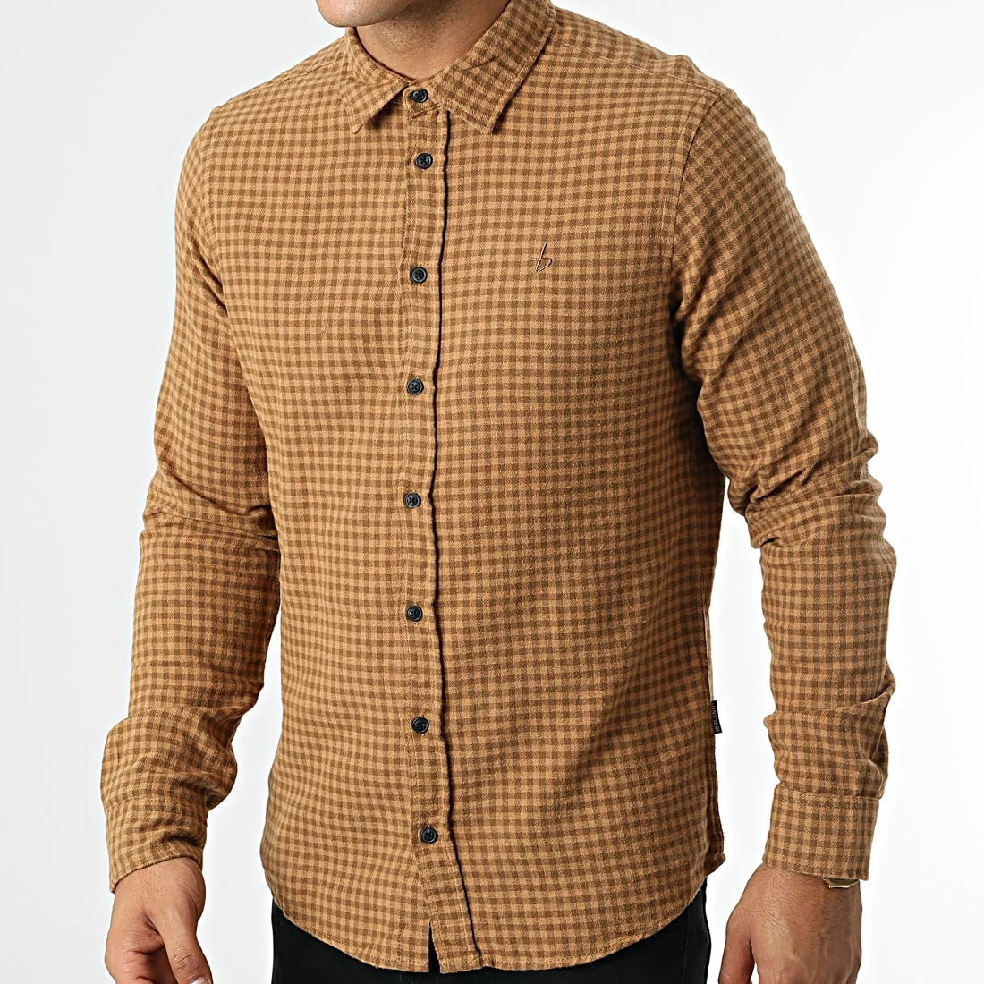 Meilleure affaire 🎁 Chemise Manches Longues A Carreaux 20714317 Marron de Blend 😀