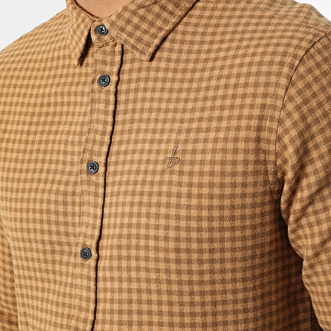 Meilleure affaire 🎁 Chemise Manches Longues A Carreaux 20714317 Marron de Blend 😀 – Image 2