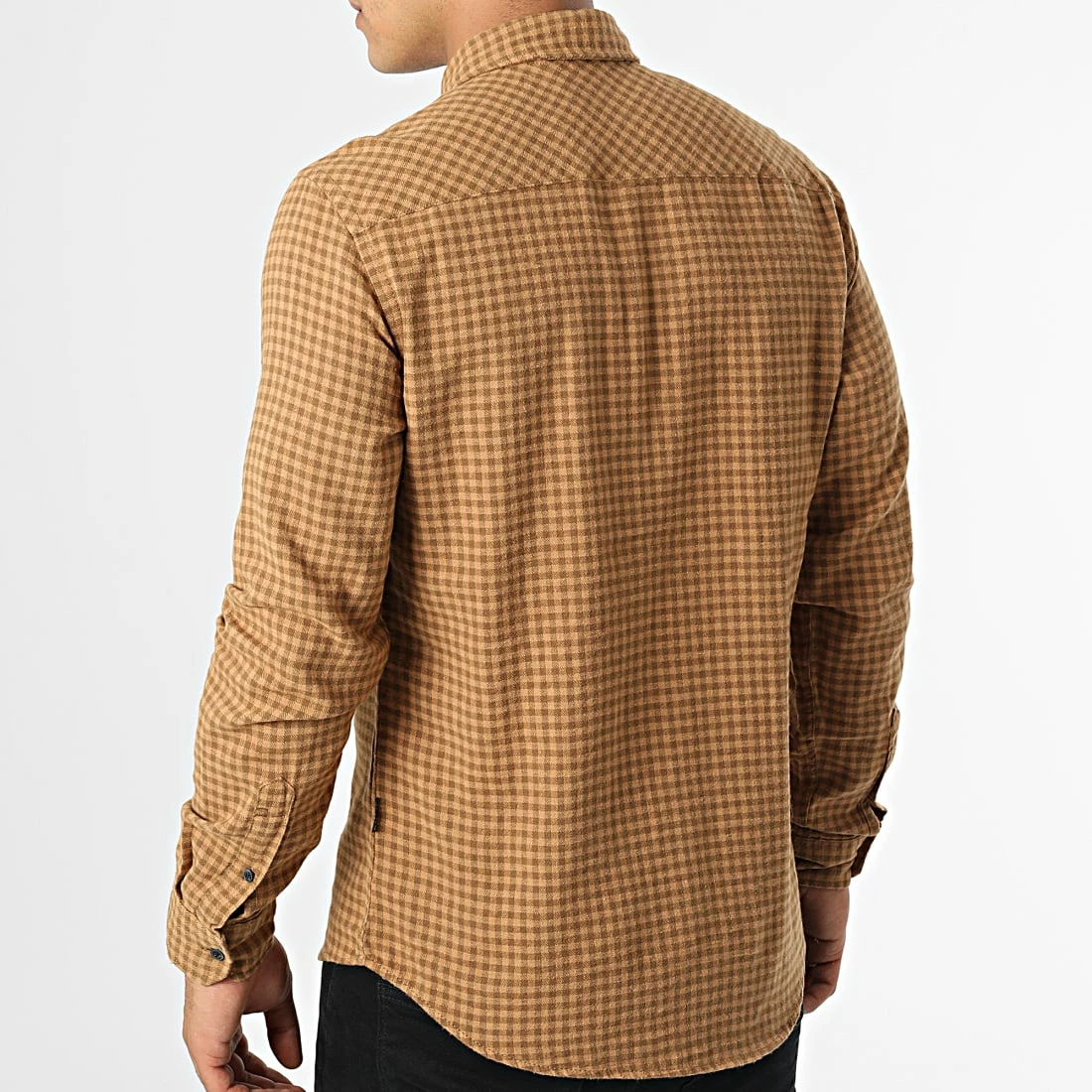 Meilleure affaire 🎁 Chemise Manches Longues A Carreaux 20714317 Marron de Blend 😀 – Image 4