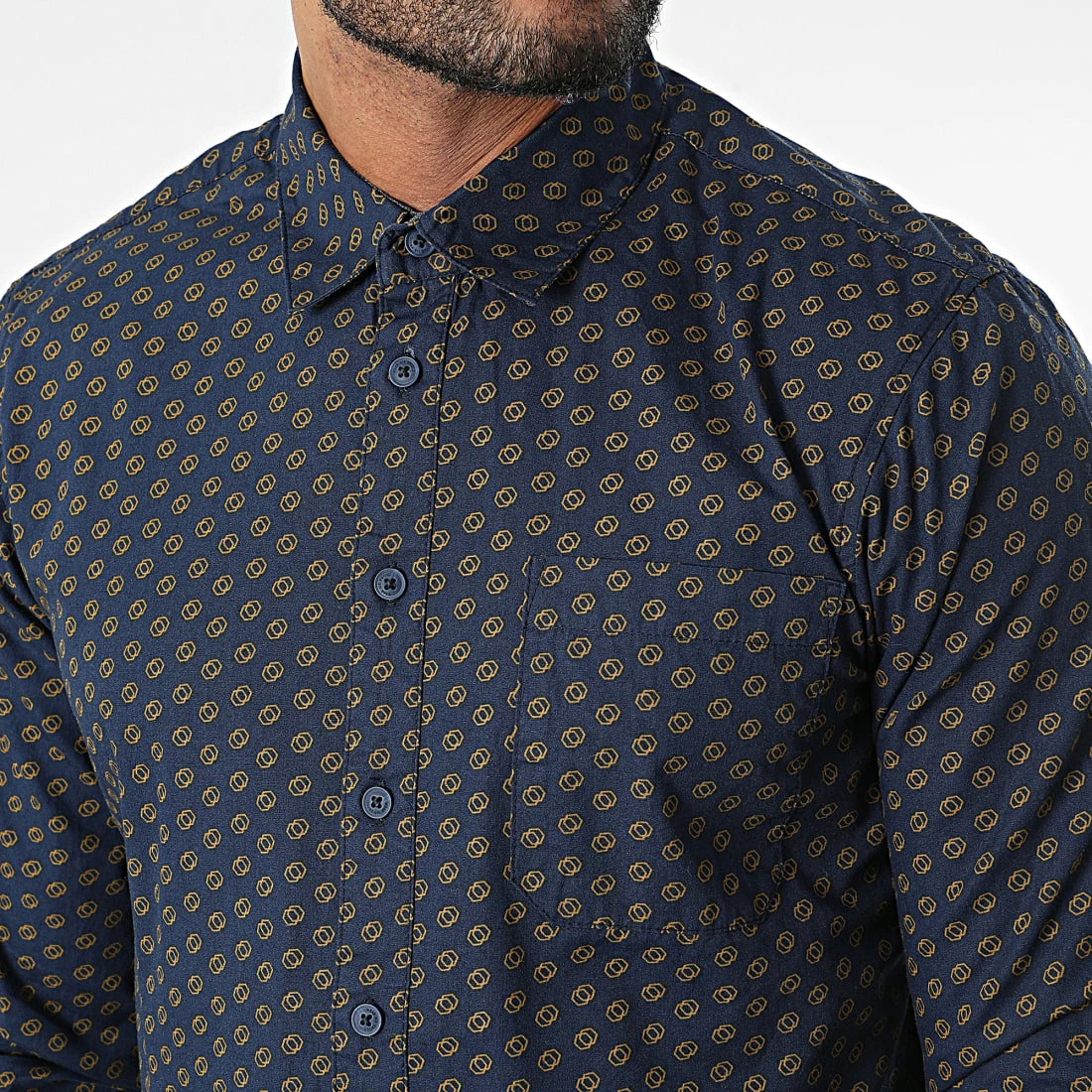 Grosses soldes đ Chemise Manches Longues 20714606 Bleu Marine de Blend â â Image 2