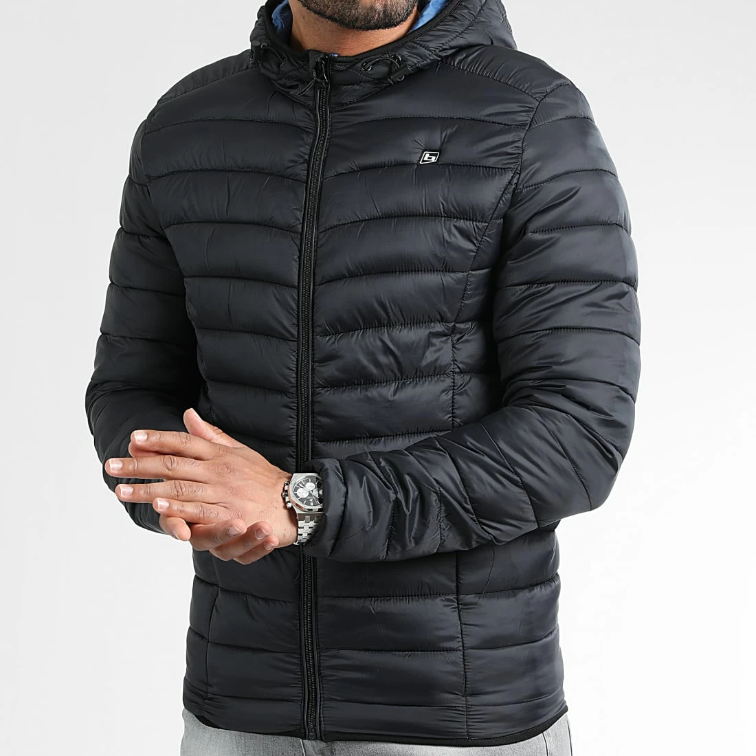 De gros 😍 Doudoune Capuche 20712462 Noir de Blend 🔔 – Image 3