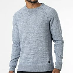 Acheter 🔔 Sweat Crewneck 20706979 Bleu Chiné de Blend 🔥