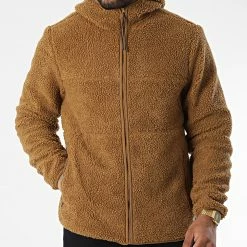 Promo 👍 Veste Zippée Capuche 20714947 Fourrure Camel de Blend 🔥