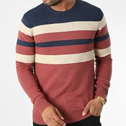 Les meilleures critiques de 😀 Pull 20714629 Rouge Brique Bleu Marine Beige de Blend 🤩