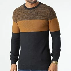 Budget 🌟 Pull 20714636 Bleu Marine Camel de Blend 🎉