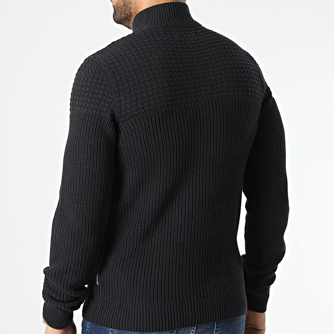 Coupon 🔥 Pull Col Montant Zippé 20714623 Bleu Marine de Blend 🧨 – Image 4