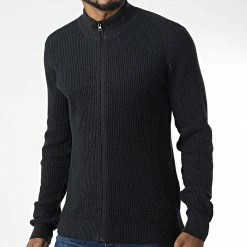 Acheter 👍 Pull Zippé 20714630 Bleu Marine de Blend 🧨