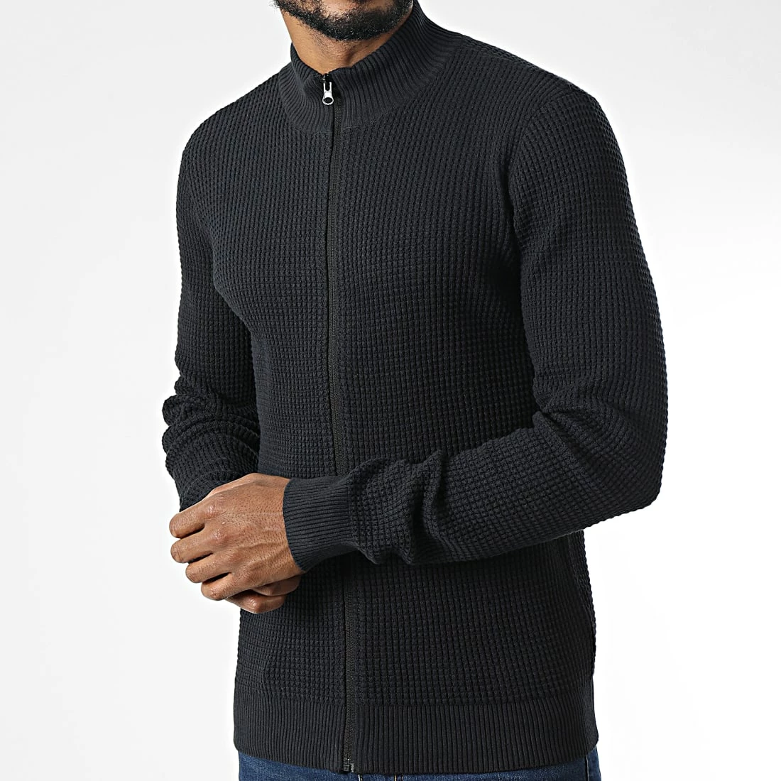 Acheter 👍 Pull Zippé 20714630 Bleu Marine de Blend 🧨 – Image 3