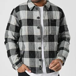 Grosses soldes ✨ Surchemise Manches Longues A Carreaux 20714883 Gris de Blend ✨