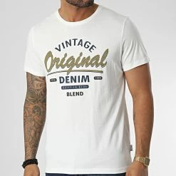 De gros 🤩 Tee 👚 Shirt 20714849 Beige Clair de Blend 😍