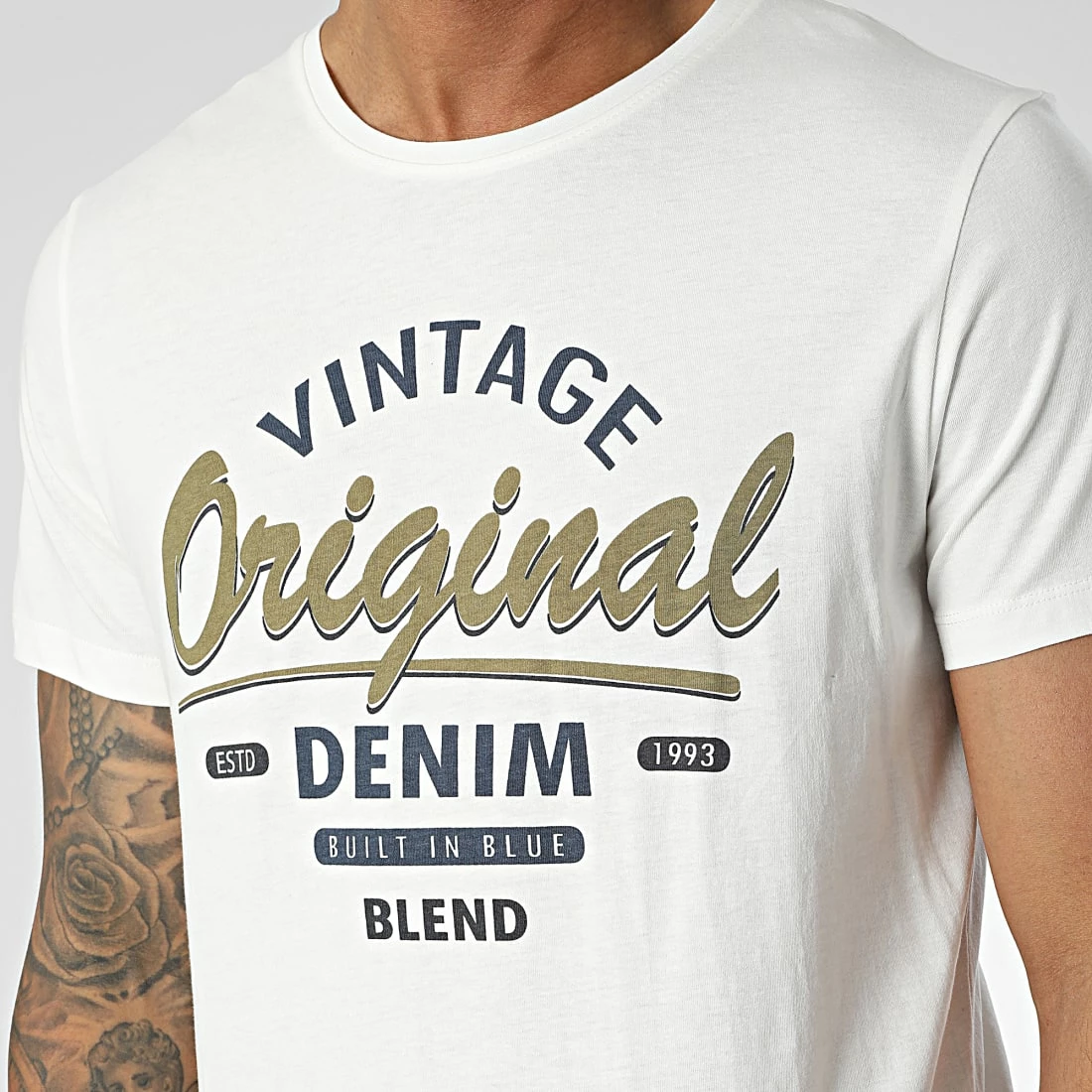 De gros 🤩 Tee 👚 Shirt 20714849 Beige Clair de Blend 😍 – Image 2