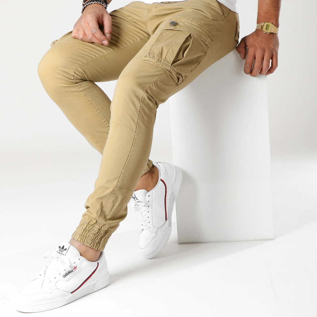 Acheter 🥰 Pantalon Cargo Jerry Beige de Paname Brothers 👏 – Image 2