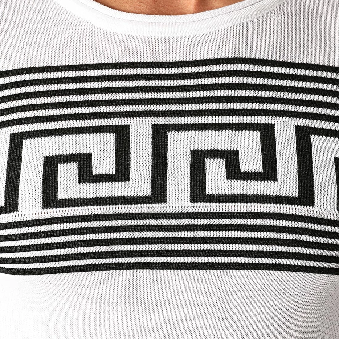 Tout neuf đ Pull PNM-208 Blanc Noir de Paname Brothers đ â Image 2