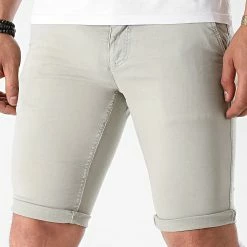 De gros ✨ Short Chino Skinny Bary Gris Clair de Paname Brothers 🤩